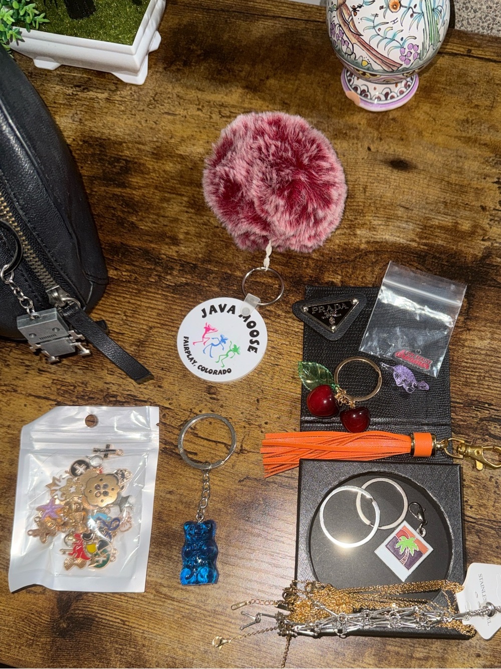 Design your own bag/bracelet charms! More options available DUH :)